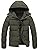Blaq Ash Men's Casual Puffer Jacket, Hooded