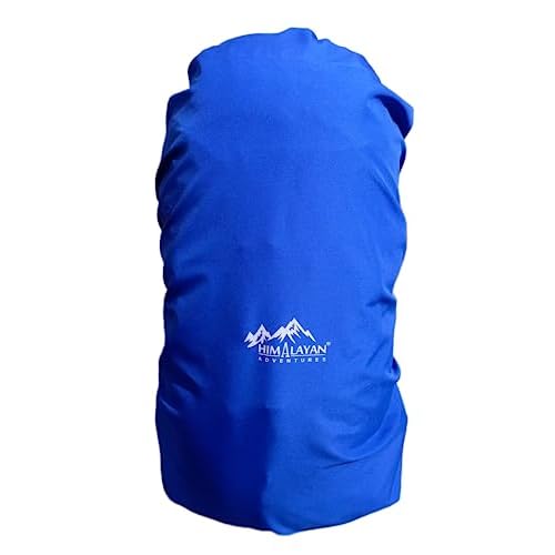 100% Waterproof 100 L to 105 L Rain Cover for Backpack Bags, Rainproof Dustproof Protector Raincover Elastic Adjustable Trekking, Camping, Hiking Bag Cover (100 to 105 L) (Blue)