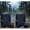 2 Pcs Waterproof Backpack Rain Cover 15L–90L Elastic Fit Dustproof Rain Shield Cover for School Bags, Office Laptop Bags, Travel Luggage, Trekking, Hiking & Outdoor Protection