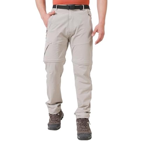 Tripole Traverse Cargo Pants for Men – Convertible Trekking & Hiking Pants for Travel | Quick-Dry Lightweight Zip-Off Pants