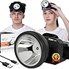 BALIRAJA TechPride Rechargeable LED Head Torch Model: Hunter Headlight Upto 1km Range with Lithium-ion Battery, Blinking Feature for Fishing Camping Hiking Trekking Cycling Running etc, 140 Lumens