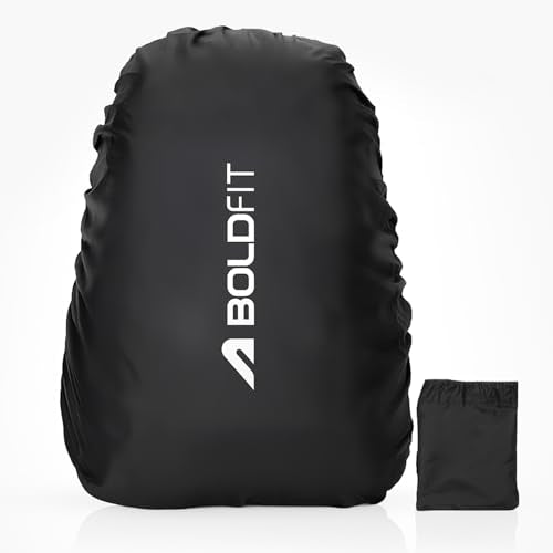 Boldfit Rain Cover for Backpack Travel Essentials Rain Cover for Bag Backpack Rain Cover Travel Accessories Bag Rain Cover Waterproof Dustproof for All Bag Sizes