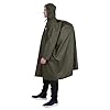 ROCKSPORT Unisex Hooded Rain Poncho for Adult, Polyester Waterproof, lightweight,Reusable& Packable, long sleeve, One Size Fits Most, Free Size