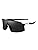 IFLASH Non Polarized Mirrored Oversized Sports Sunglasses for Men Women, Outdoor Cricket Cycling Hiking Fishing Running Driving Baseball UV 400 Protection Anti Glare Goggles (BLACK)