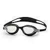 Boldfit Swimming Goggles for Men & Women with Adjustable Strap, Air Tight, for Adults - Classic Black