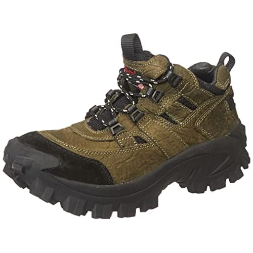 Woodland Men's Olive Green Nubuk Aligator Buff Casual Shoes-UK-5 (Euro 39)