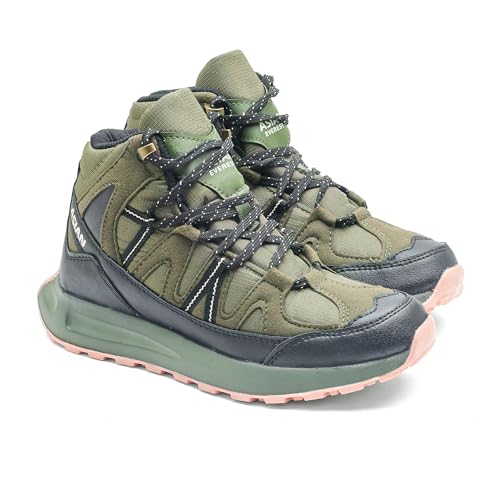 ASIAN Everest W-21 Women’s Trekking & Hiking Shoes | Durable Outdoor Footwear with Anti-Slip Outsole, Soft Cushion Comfort & Water-Resistant Upper | Ideal for Travel, Biking & Trails