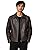 Men's Faux Leather Jacket, Brown, Waterproof Windproof, Lightweight, Ideal for Hiking, Trekking & Daily Wear