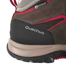 Buy Men's Hiking Shoe WATERPROOF (Mid Ankle) MH500 - Blue/Yellow Online |  Decathlon