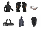 Combo-21 | Mens Down Jacket | Goggles | Waterproof Gloves | Headlamp | Poncho | Balaclava