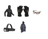 Combo-20 | Womens Down Jacket | Goggles | Waterproof Gloves | Headlamp | Poncho